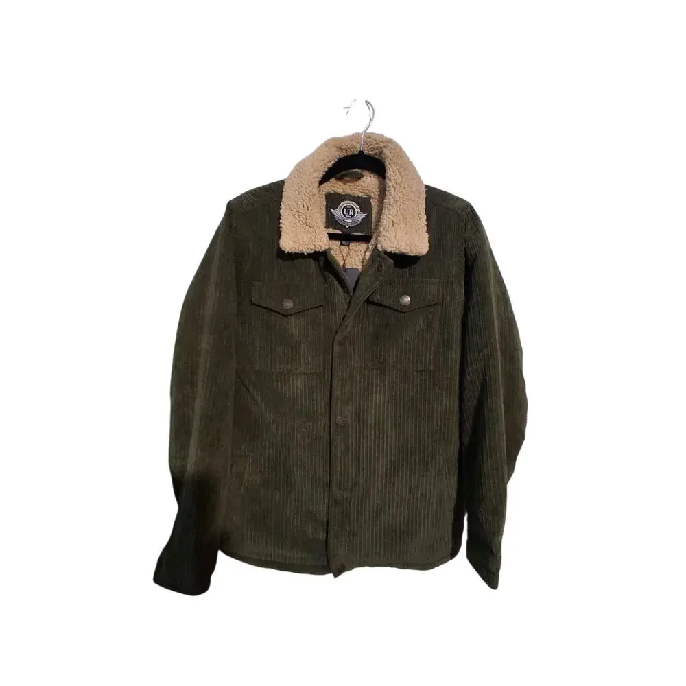 Urban‎ Republic Boys' size XL 18/20 Sherpa Lined Corduroy Western Jacket Mens S
